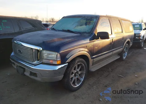 2002 Ford Excursion Limited из США, поврежденный, VIN 1FMNU42S72EA14320